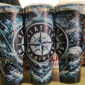 Seattle Mariners Nautical Logo Tumbler - Navy & White